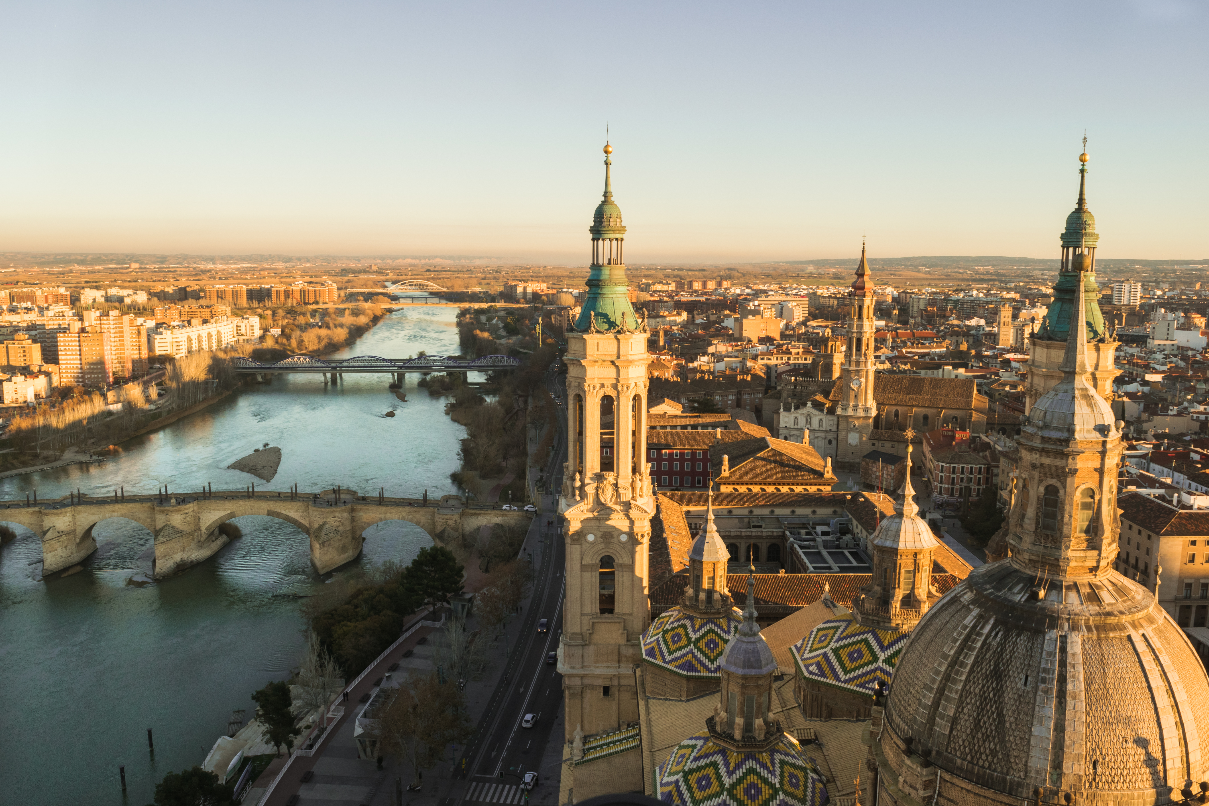 Vistas desde la torre de la Basílica del Pilar de Zaragoza - Gregorio Puga Bailón