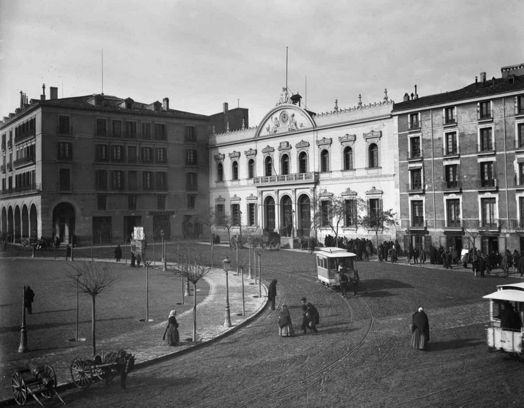 Fotografias antiguas de zaragoza -Plaza españa 1889