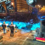 Pilares con buen ambiente - Foto de Aragón Radio en el concierto de la Ronda de Boltaña como cierre de las Fiestas del Pilar