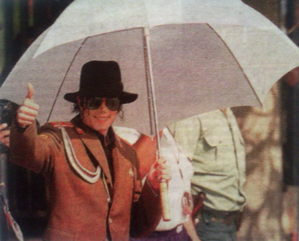 Michael Jackson visitó Zaragoza el 24 de septiembre de 1996 para dar un concierto en la ciudad