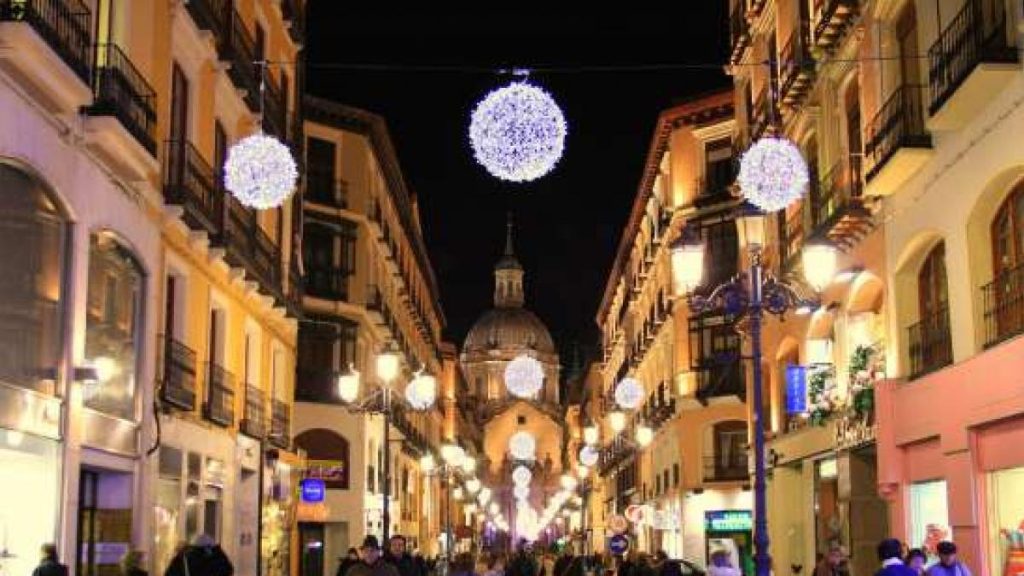 Luces de Navidad en la calle Alfonso en el 2012